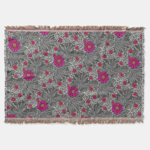 William Morris Marigold, Grey / Grey en White Th Deken