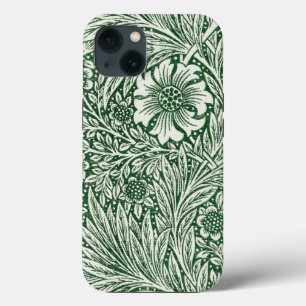 William Morris Marigold Groene Bloembloem iPhone 13 Hoesje