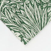 William Morris Marigold Groene Bloembloem Fleece Deken (Hoek)