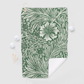 William Morris Marigold Groene Bloembloem Golfhanddoek (Insitu)