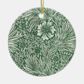 William Morris Marigold Groene Bloembloem Keramisch Ornament (Voorkant)