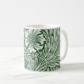 William Morris Marigold Groene Bloembloem Koffiemok (Voorkant rechts)