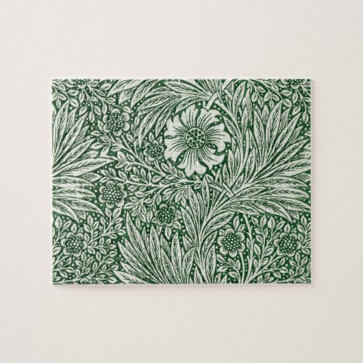 William Morris Marigold Groene Bloembloem Legpuzzel (Horizontaal)