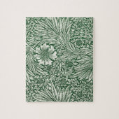 William Morris Marigold Groene Bloembloem Legpuzzel (Verticaal)