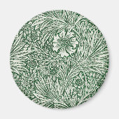 William Morris Marigold Groene Bloembloem Magneet (Voorkant)