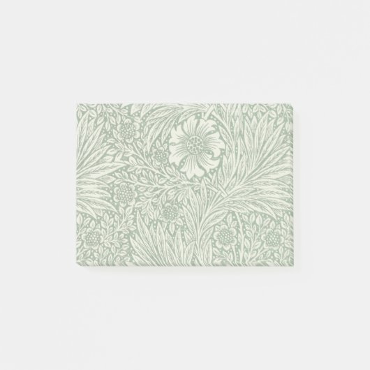 William Morris Marigold Groene Bloembloem Post-it® Notes (Voorkant)