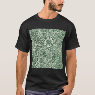 William Morris Marigold Groene Bloembloem T-shirt