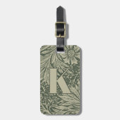 William Morris Marigold Pattern Bagagelabel (Voorkant verticaal)