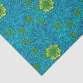 William Morris Marigold, Turquoise & Cobalt Blue Tissuepapier (Detail)