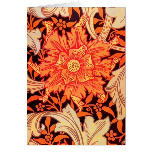 William Morris Marigold Vintage Floral Salutation (Devant)