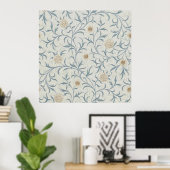 William Morris - Medieval Scroll en Branches Poster (Thuiskantoor)