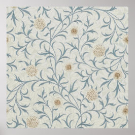 William Morris - Medieval Scroll en Branches Poster