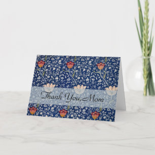 William Morris Medway Blauwe Tulp Bloemkunst Bedankkaart