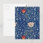 William Morris Medway Blue Floral Briefkaart (Voorkant / Achterkant)
