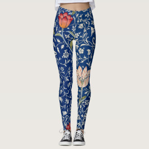 William Morris Medway Blue Floral Leggings