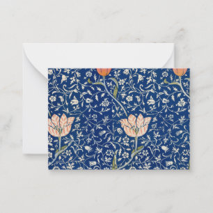 William Morris Medway Blue Floral Notitiekaartje