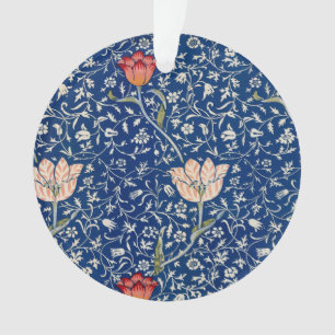 William Morris Medway Blue Floral Ornament