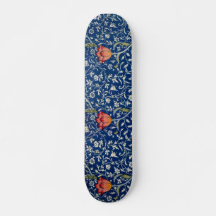 William Morris Medway Blue Floral Skateboard