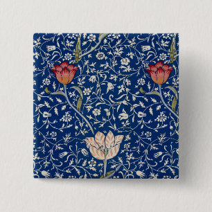 William Morris Medway-patroon Vierkante Button 5,1 Cm