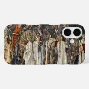 William Morris Middeleeuwse Ridders Tapijtontwerp iPhone 16 Hoesje