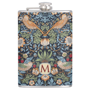 William Morris Monogram Strawberry Thief Heupfles