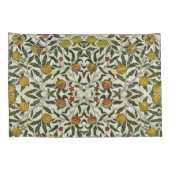 William Morris Mooie Fruitbladeren Bloemen Rood Kussensloop (Achterkant-Rechts)