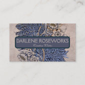 William Morris Mooie Tulp & Willow Blauw Visitekaartje (Voorkant)