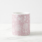 William Morris Motif Floral en Mug de café rose (Centre)