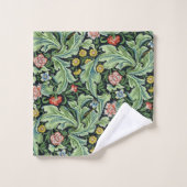 William Morris Motif Floral Pink Green Carnation (Gant de toilette)