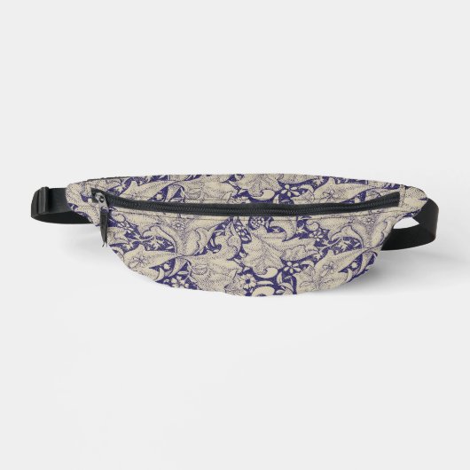 William Morris Motif Giroflée Bleu Antique (Recto)