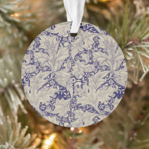 William Morris Muurbloem Patroon Antiek Blauw Ornament
