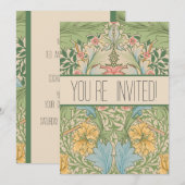 William Morris Myrtle Bloem Bloemen Botanisch Kaart (Voorkant / Achterkant)