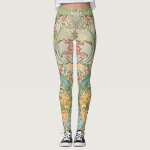 William Morris Myrtle Bloem Bloemen Botanisch Leggings