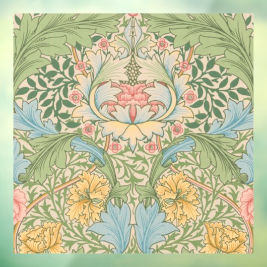 William Morris Myrtle Bloem Bloemen Botanisch Raamsticker (Vel 3)