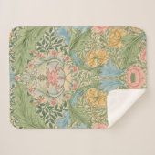 William Morris Myrtle Bloem Bloemen Botanisch Sherpa Deken (Voorkant (horizontaal))