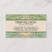 William Morris Myrtle Bloem Bloemen Botanisch Visitekaartje (Achterkant)