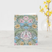 William Morris Myrtle Floral Motif Cartes de notes (Fleur jaune)