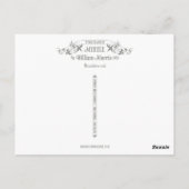 William Morris Myrtle Floral Pattern Briefkaart (Achterkant)