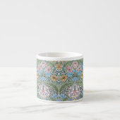 William Morris Myrtle Floral Pattern Espresso Mokk Espresso Kop (Voorkant)