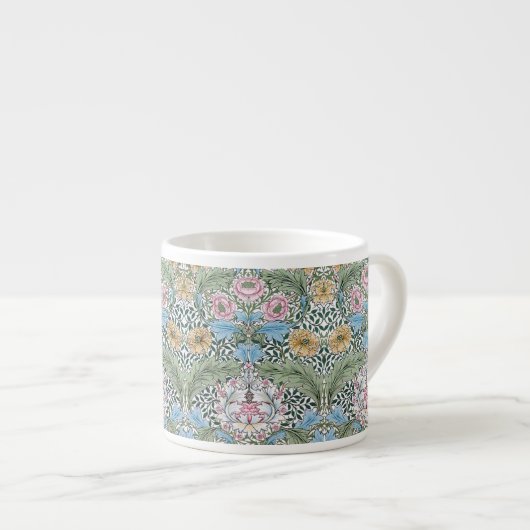 William Morris Myrtle Floral Pattern Espresso Mokk Kop (Voorkant rechts)