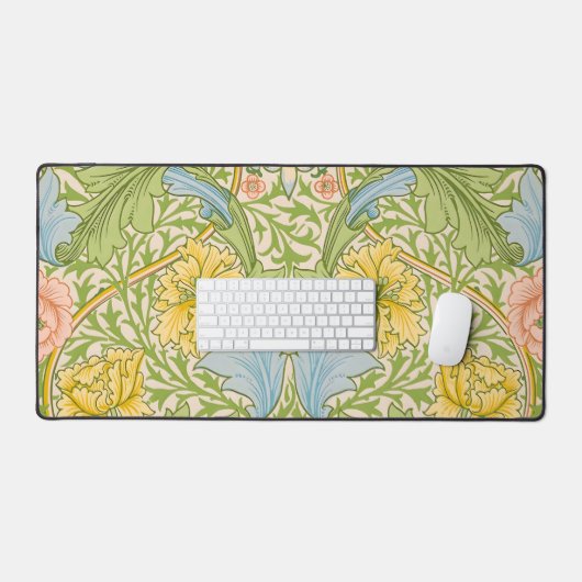 William Morris Myrtle Garden Floral Classic Bureaumat (Keyboard & Muis)