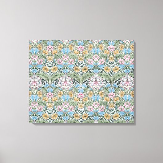 William Morris Myrtle Patroon Omwikkeld Canvas (Voorkant)
