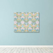 William Morris Myrtle Patroon Omwikkeld Canvas Afdruk (Insitu (Houten vloer))