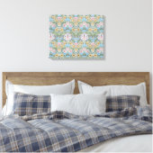 William Morris Myrtle Patroon Omwikkeld Canvas Afdruk (Insitu (Slaapkamer))