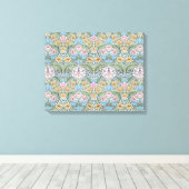 William Morris Myrtle Patroon Omwikkeld Canvas Afdruk (Insitu (Houten vloer))