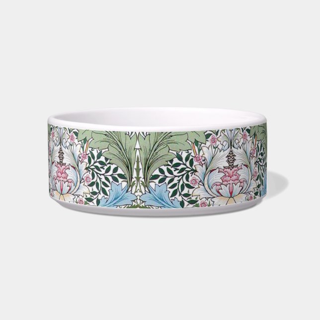 William Morris Myrtle Pattern Dog Cat Bowl Voerbakje (Rechts)