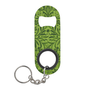William Morris Naadloos Groen Eikenblad Patroon Mini Flessenopener