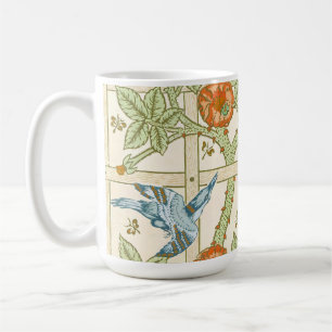 William Morris Naadloos Tralie Roos Patroon Koffiemok