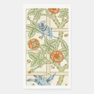 William Morris Naadloos Tralie Roos Patroon Servet