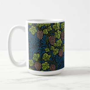 William Morris Naadloze Druiven Wingerd Zwarte Pat Koffiemok